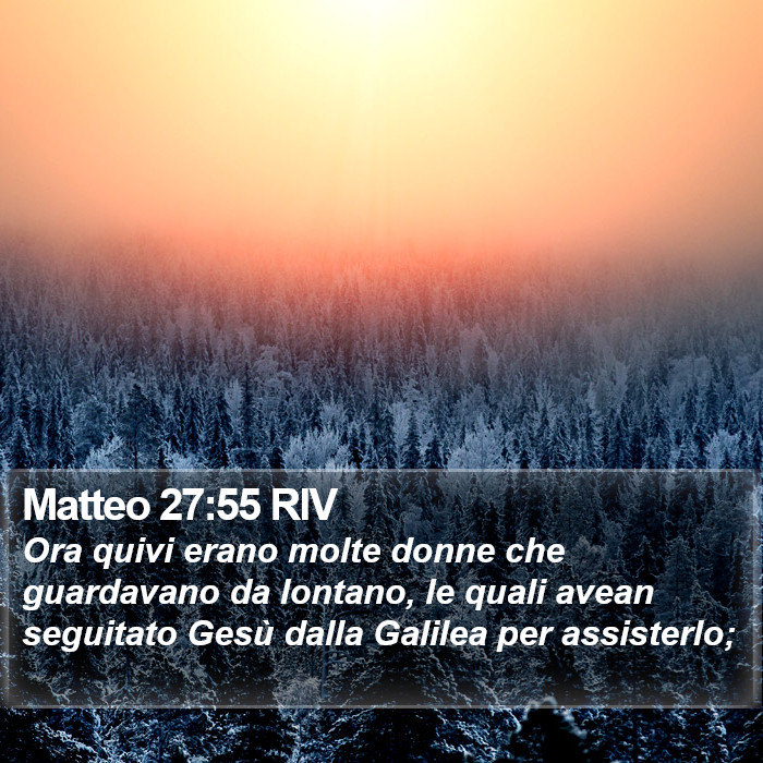 Matteo 27:55 RIV Bible Study