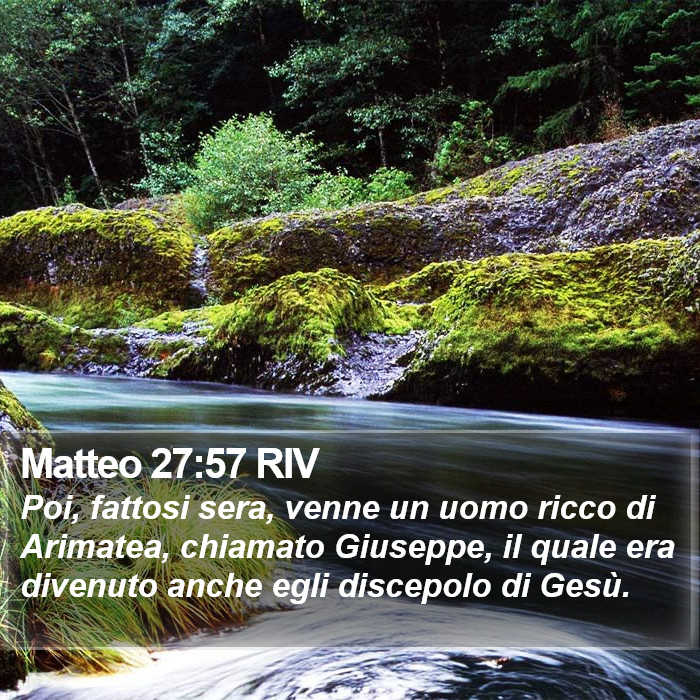 Matteo 27:57 RIV Bible Study