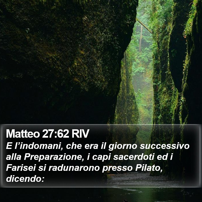 Matteo 27:62 RIV Bible Study