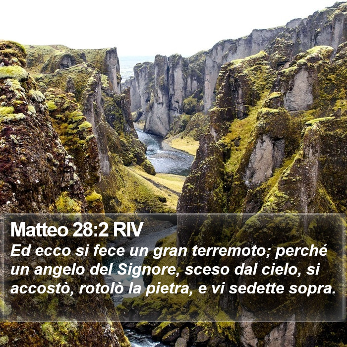 Matteo 28:2 RIV Bible Study