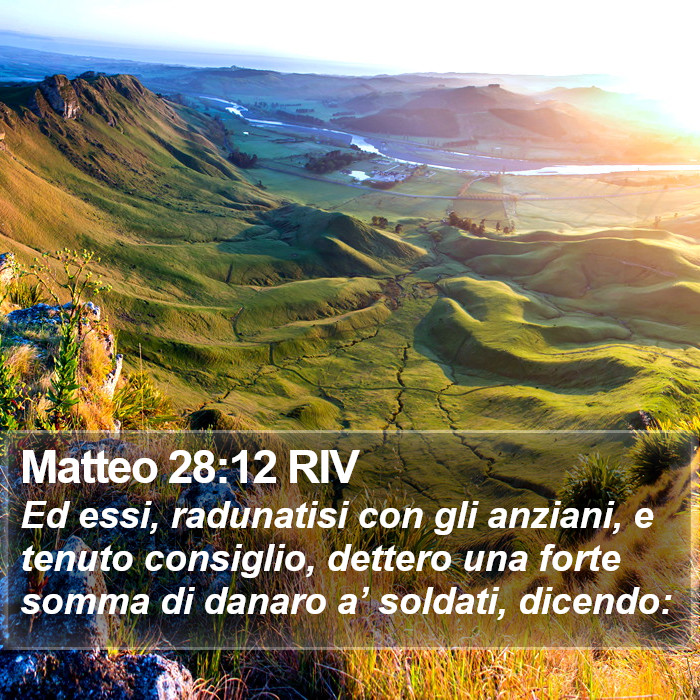 Matteo 28:12 RIV Bible Study