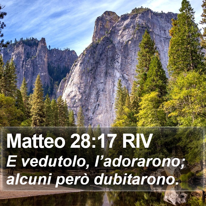 Matteo 28:17 RIV Bible Study