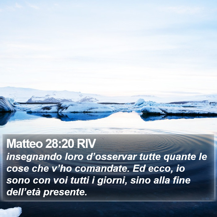 Matteo 28:20 RIV Bible Study