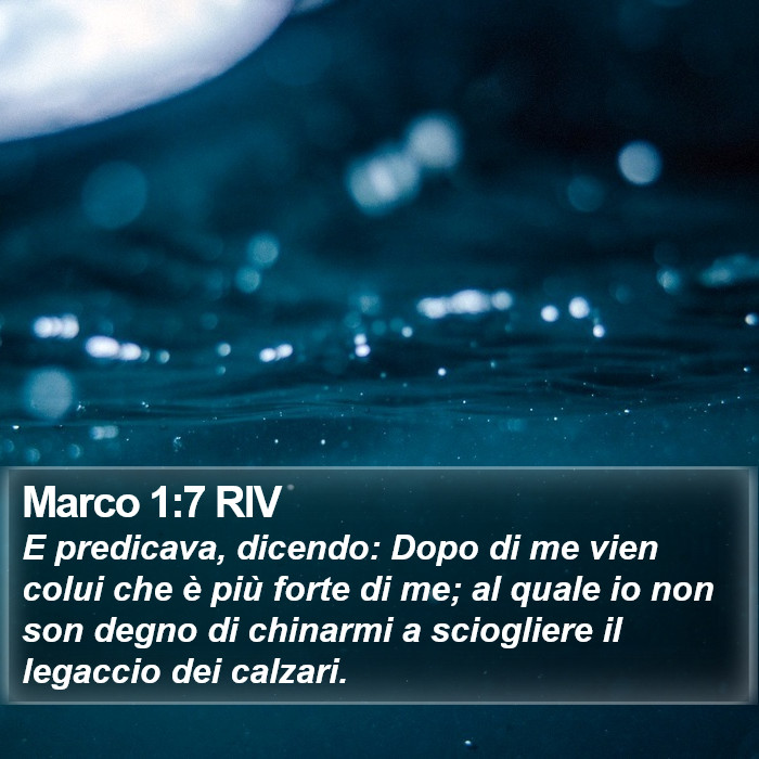 Marco 1:7 RIV Bible Study