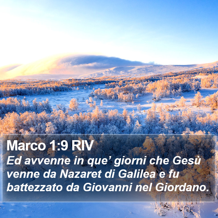 Marco 1:9 RIV Bible Study