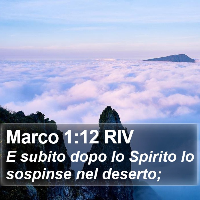 Marco 1:12 RIV Bible Study