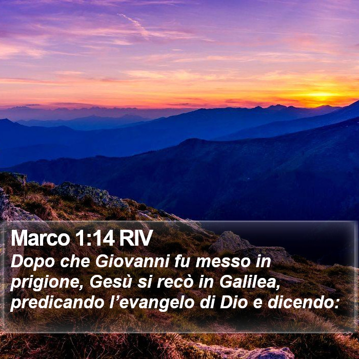 Marco 1:14 RIV Bible Study