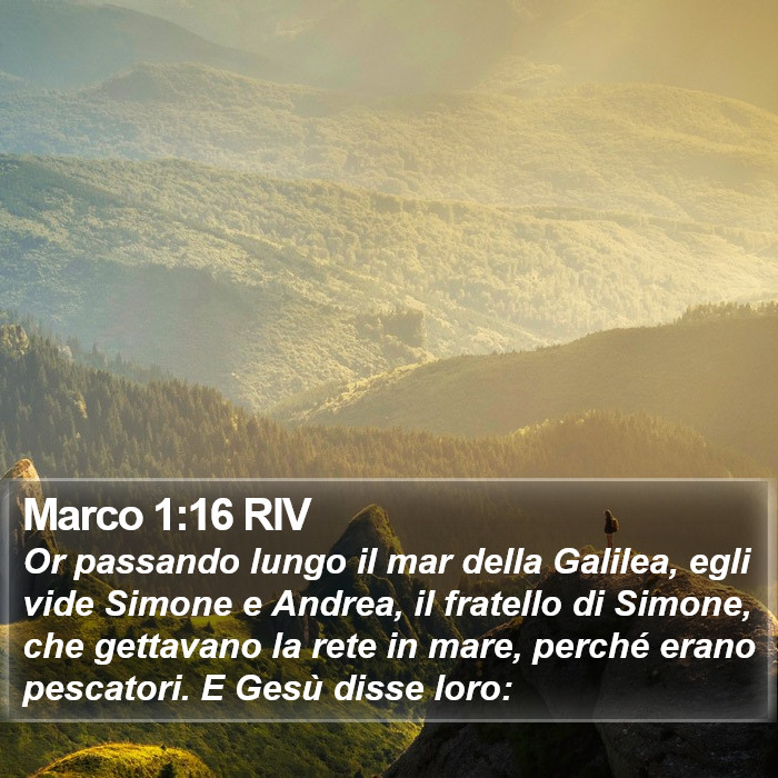 Marco 1:16 RIV Bible Study