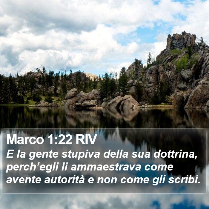 Marco 1:22 RIV Bible Study