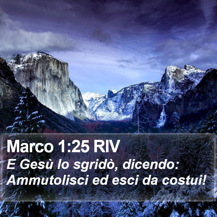 Marco 1:25 RIV Bible Study