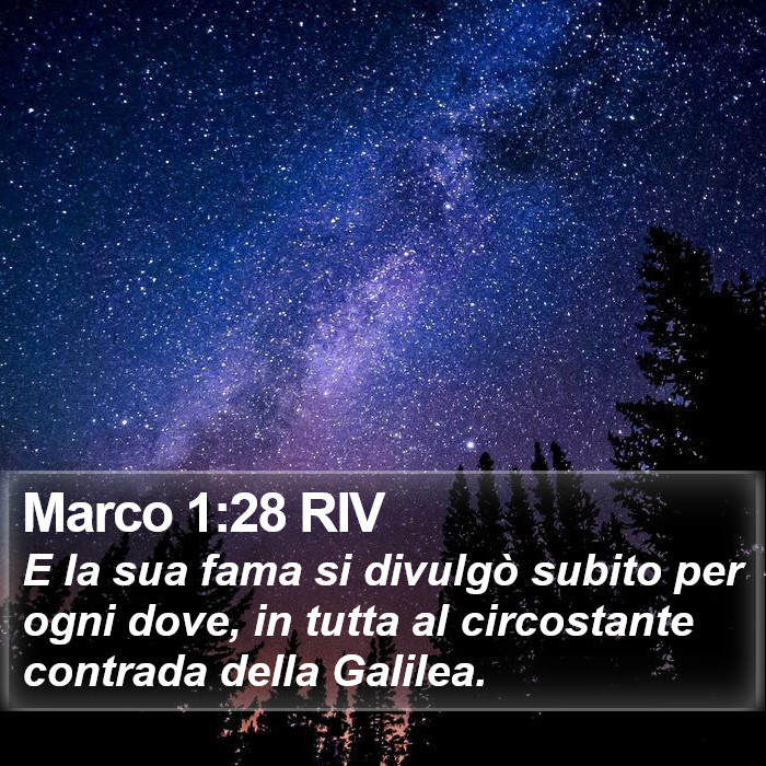 Marco 1:28 RIV Bible Study