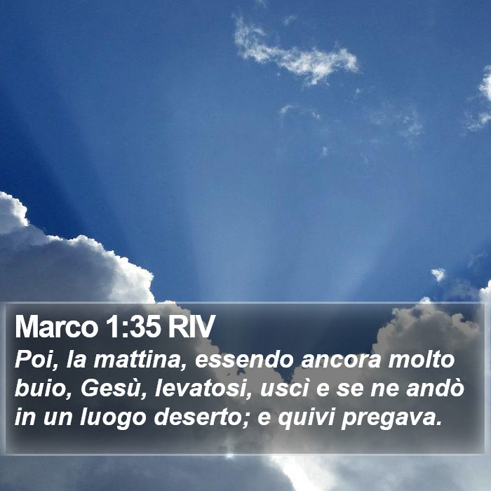 Marco 1:35 RIV Bible Study