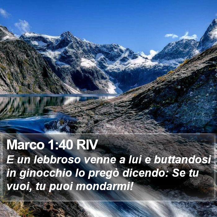 Marco 1:40 RIV Bible Study