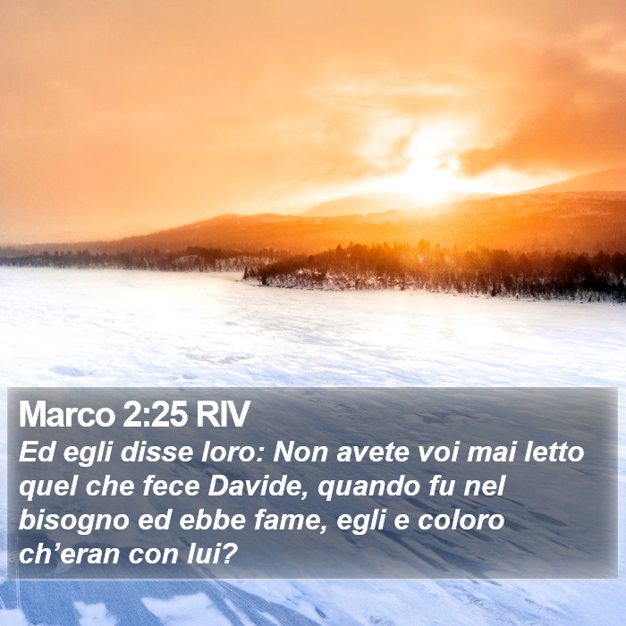 Marco 2:25 RIV Bible Study