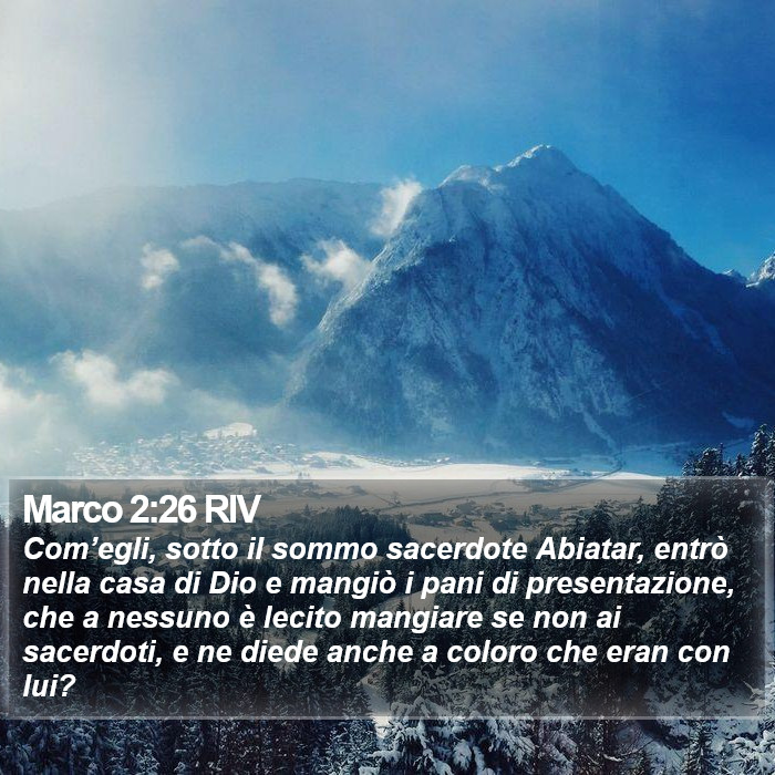 Marco 2:26 RIV Bible Study