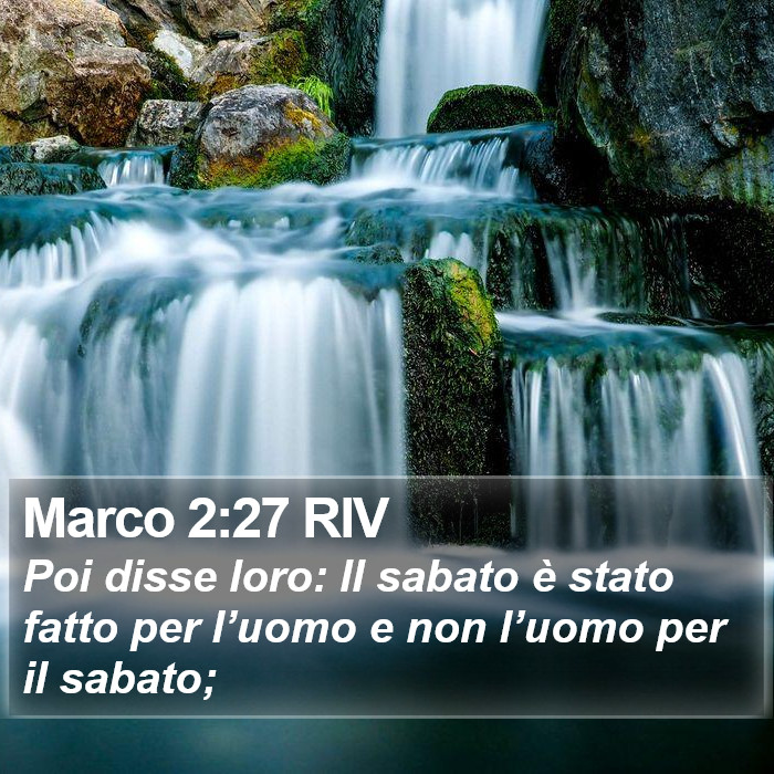 Marco 2:27 RIV Bible Study