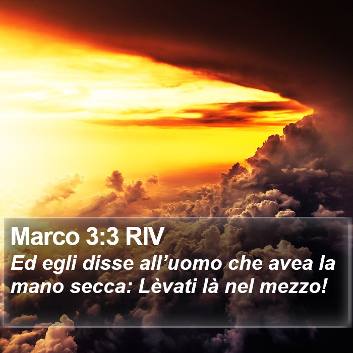 Marco 3:3 RIV Bible Study