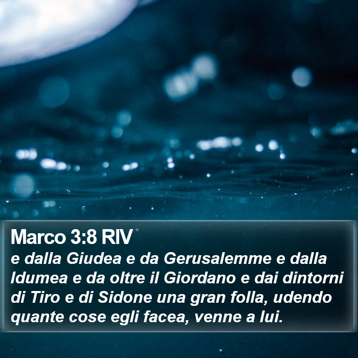 Marco 3:8 RIV Bible Study