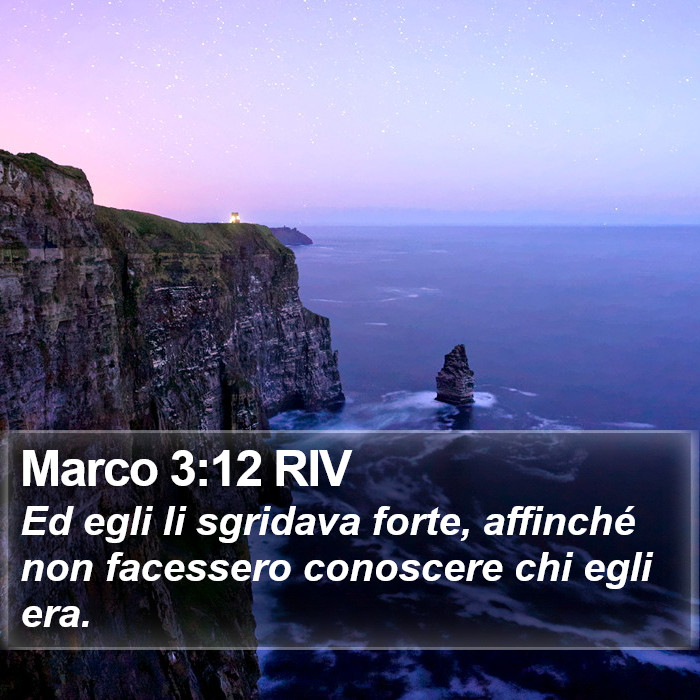 Marco 3:12 RIV Bible Study