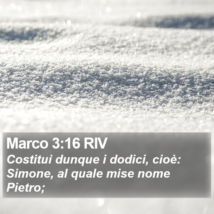 Marco 3:16 RIV Bible Study