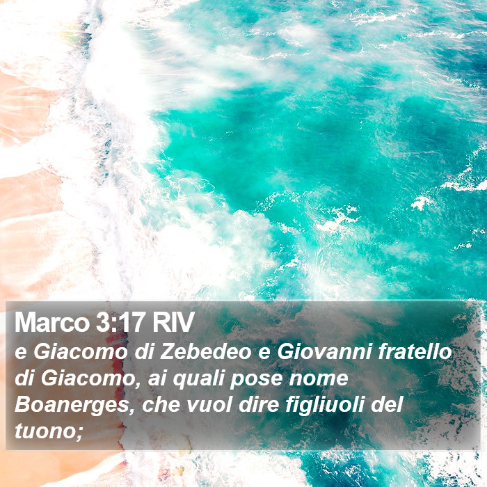 Marco 3:17 RIV Bible Study