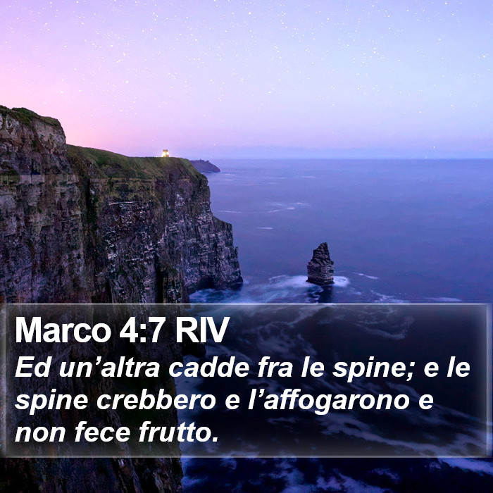 Marco 4:7 RIV Bible Study