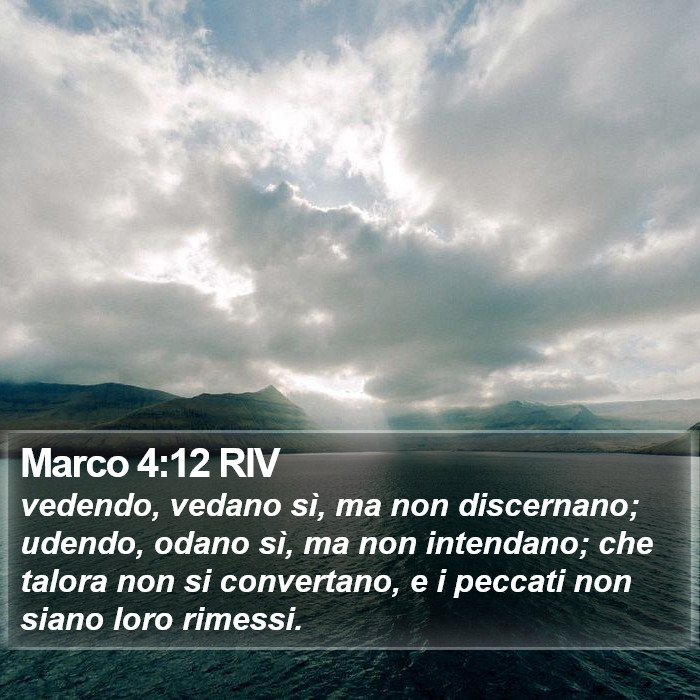Marco 4:12 RIV Bible Study
