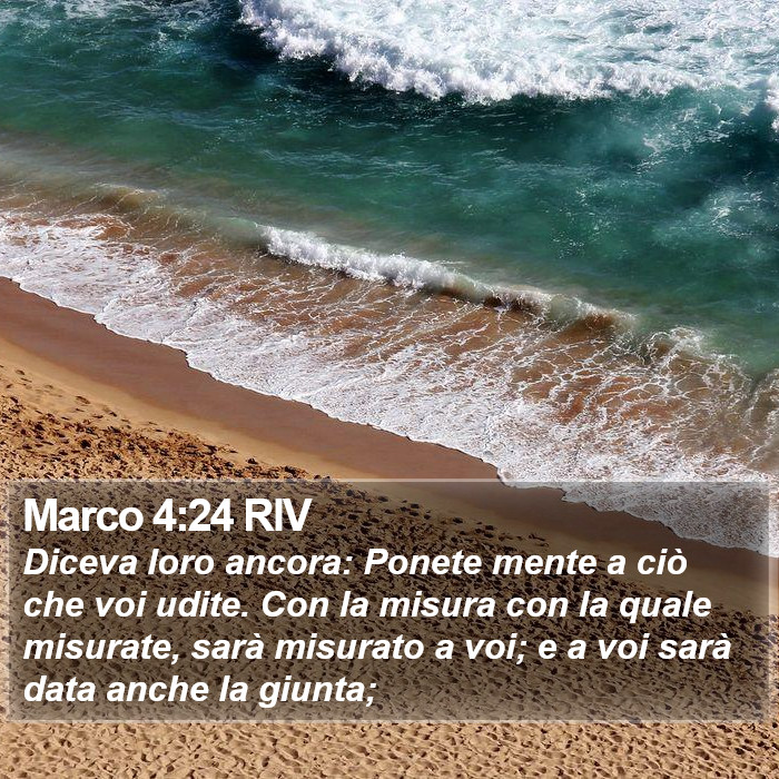 Marco 4:24 RIV Bible Study