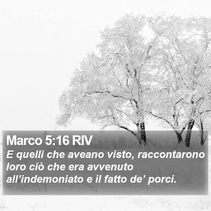Marco 5:16 RIV Bible Study