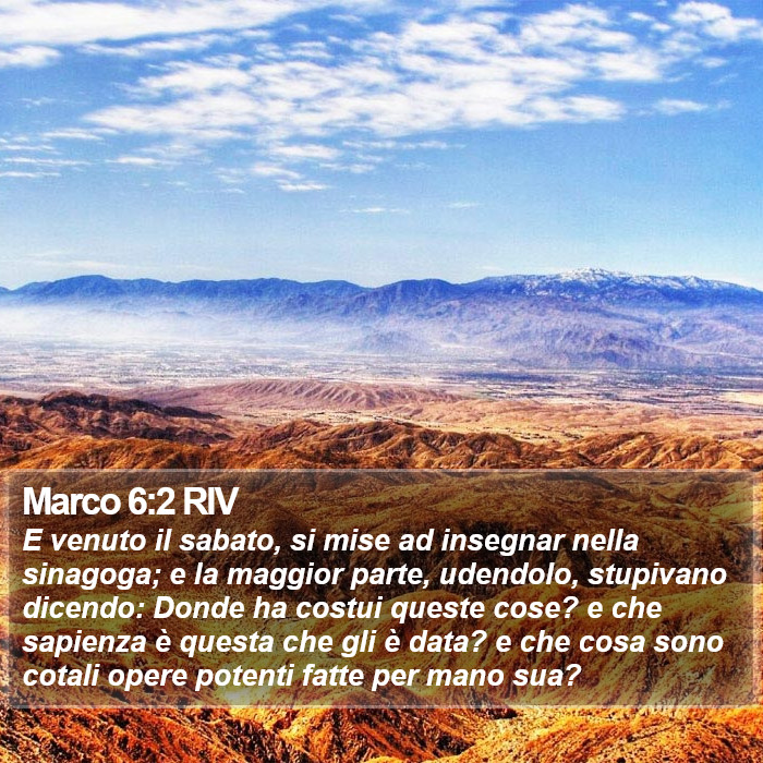 Marco 6:2 RIV Bible Study