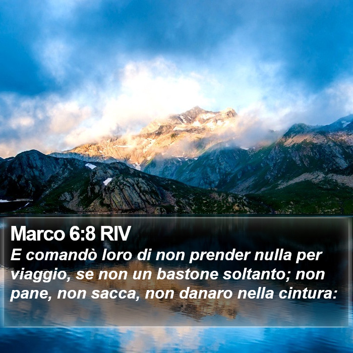 Marco 6:8 RIV Bible Study