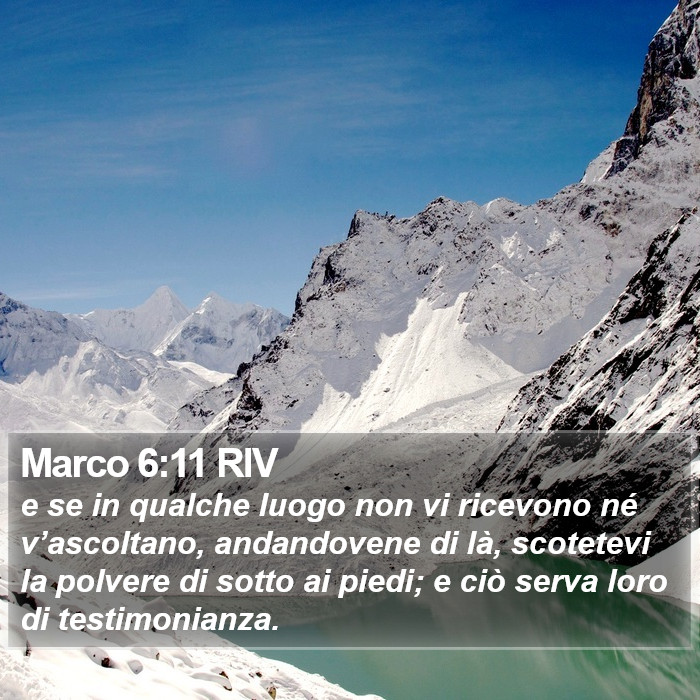 Marco 6:11 RIV Bible Study