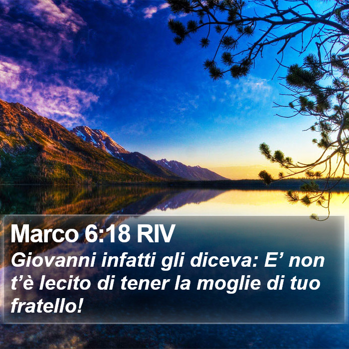 Marco 6:18 RIV Bible Study