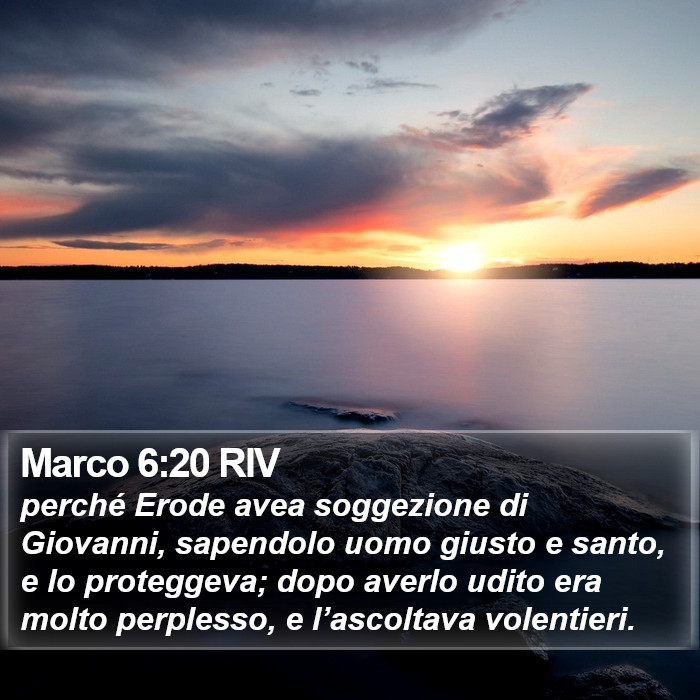 Marco 6:20 RIV Bible Study