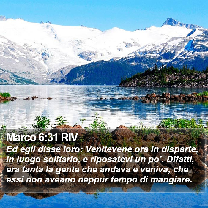 Marco 6:31 RIV Bible Study