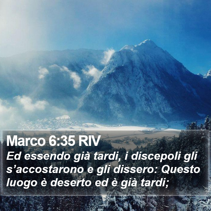 Marco 6:35 RIV Bible Study