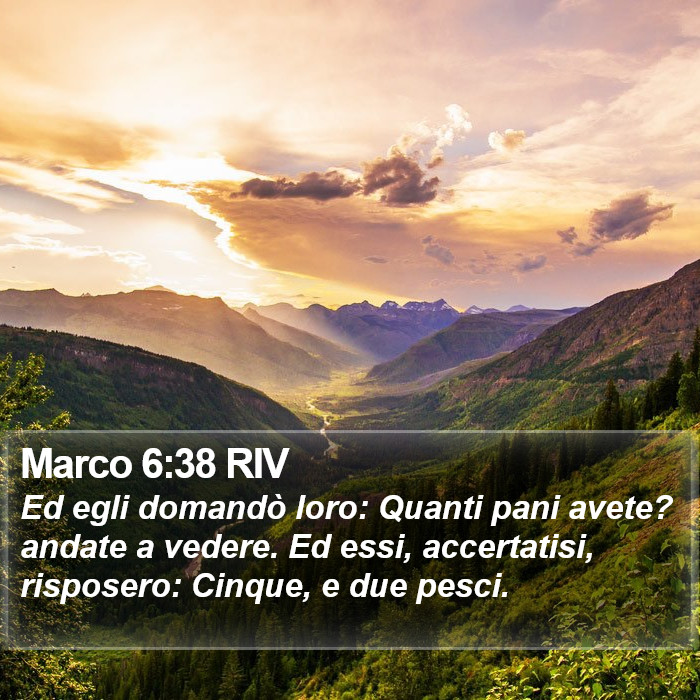 Marco 6:38 RIV Bible Study