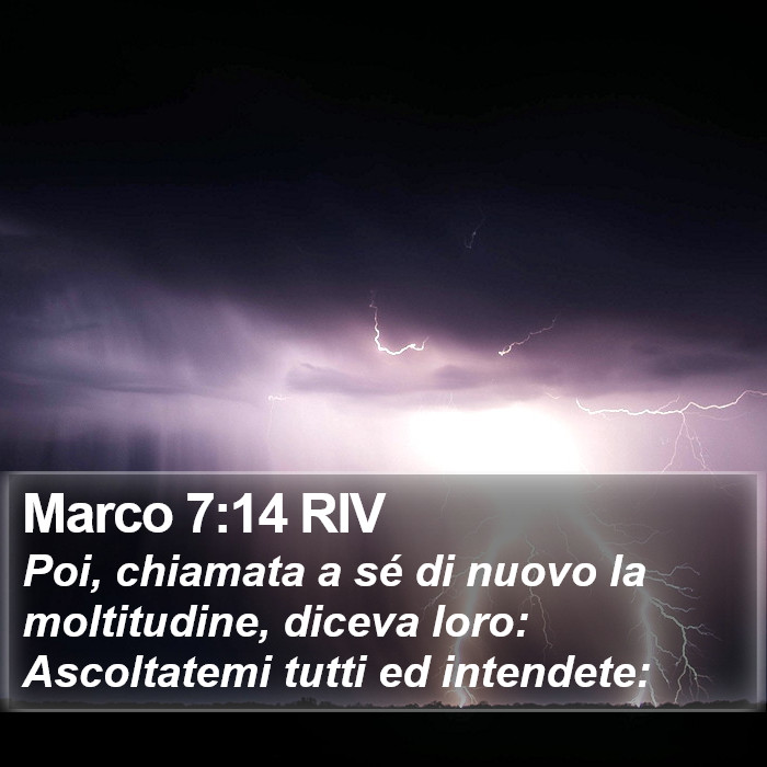 Marco 7:14 RIV Bible Study