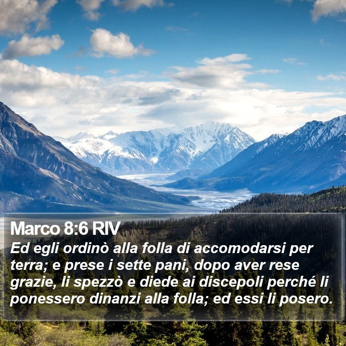 Marco 8:6 RIV Bible Study