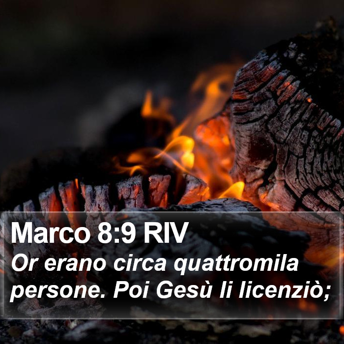 Marco 8:9 RIV Bible Study