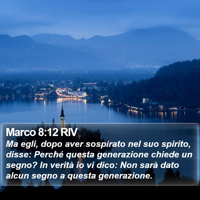 Marco 8:12 RIV Bible Study