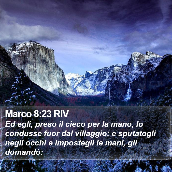 Marco 8:23 RIV Bible Study