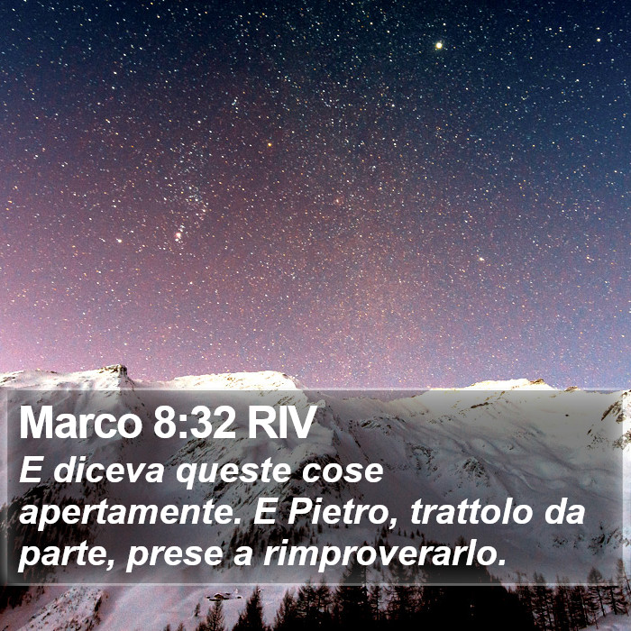 Marco 8:32 RIV Bible Study