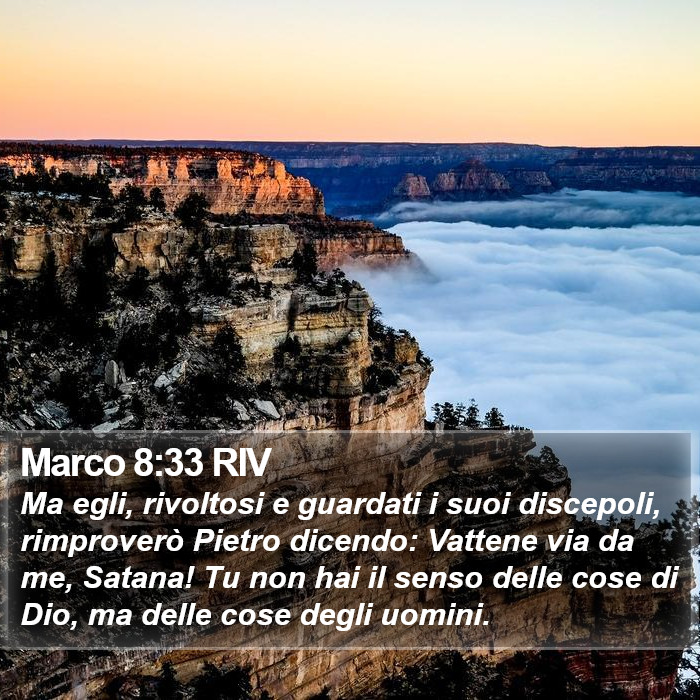 Marco 8:33 RIV Bible Study