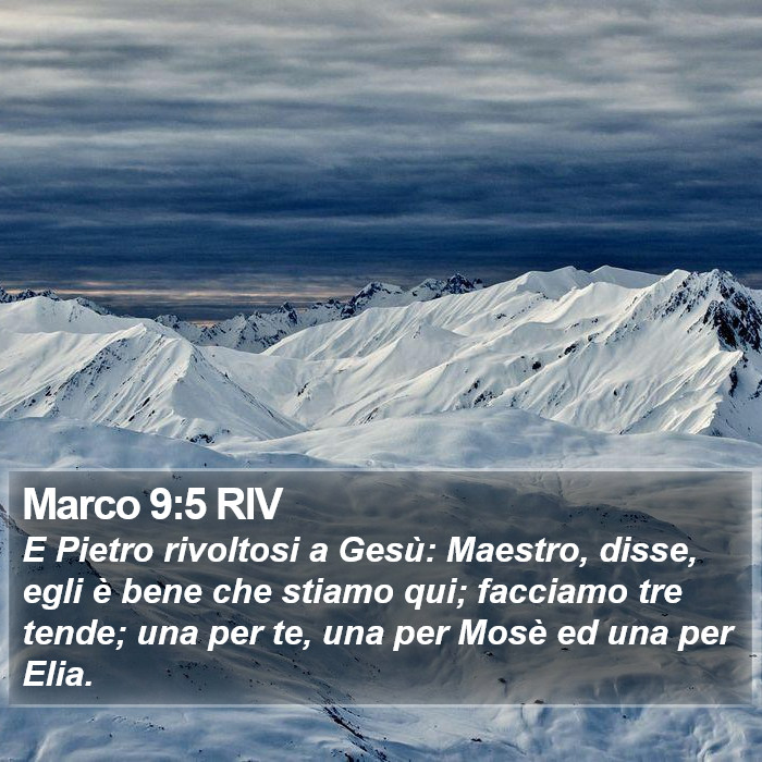 Marco 9:5 RIV Bible Study