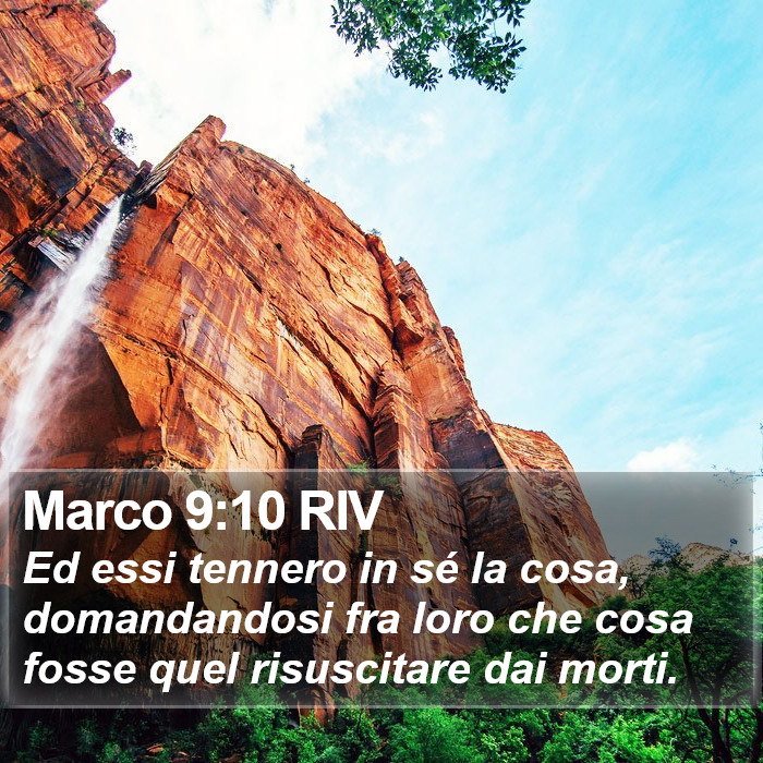 Marco 9:10 RIV Bible Study