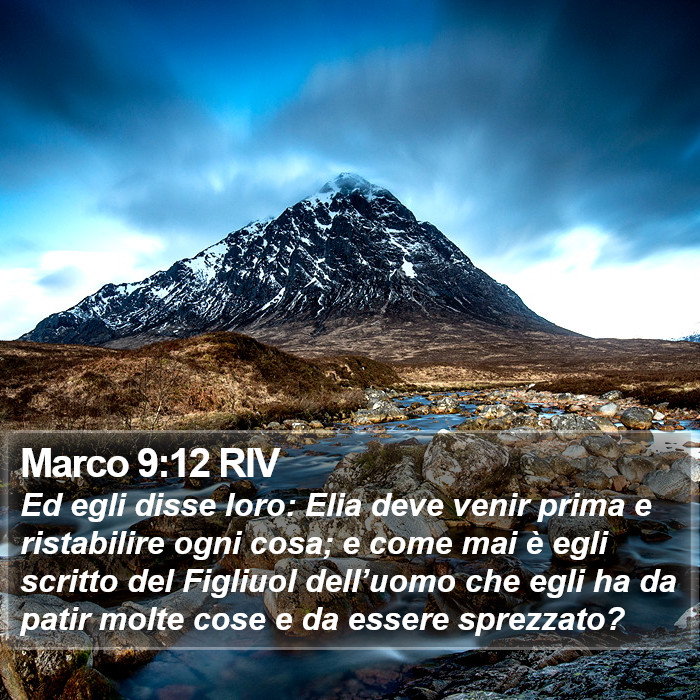 Marco 9:12 RIV Bible Study