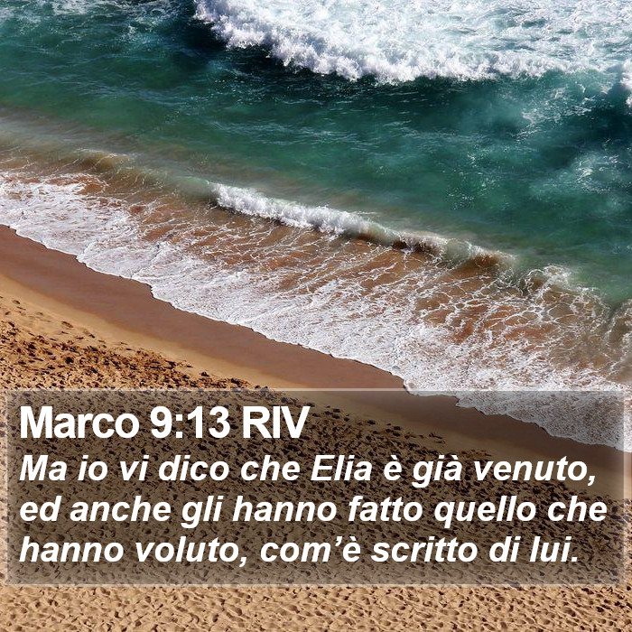 Marco 9:13 RIV Bible Study