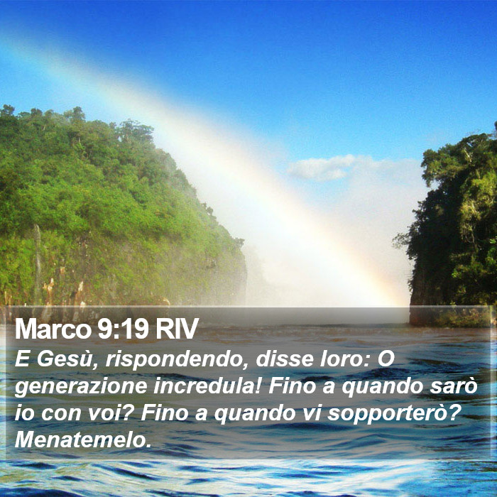 Marco 9:19 RIV Bible Study