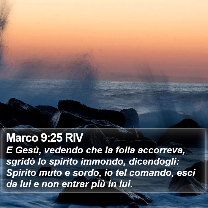 Marco 9:25 RIV Bible Study